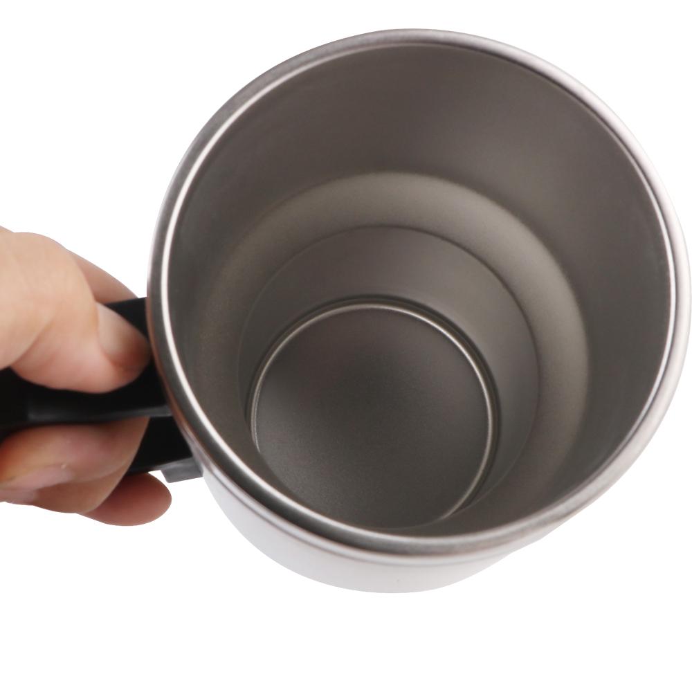 Car Electric Heating Cup Stainless Steel Camping Travel Kettle Vehicle Heating Cup Water Coffee Milk Thermal Mug 12V 450ml/300ml