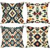 Bohemian Pattern Decorative Throw Pillow Cushions Polyester Pillowcase, Sofa Decorative Cushion Cov Headboard Pillow
