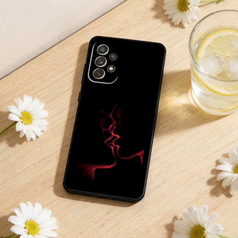 Elegant Line Silhouettes Phone Case For Samsung S26,S25,S24,S21,S22,S23,S30,Ultra,S20,Plus,Soft Black Shell