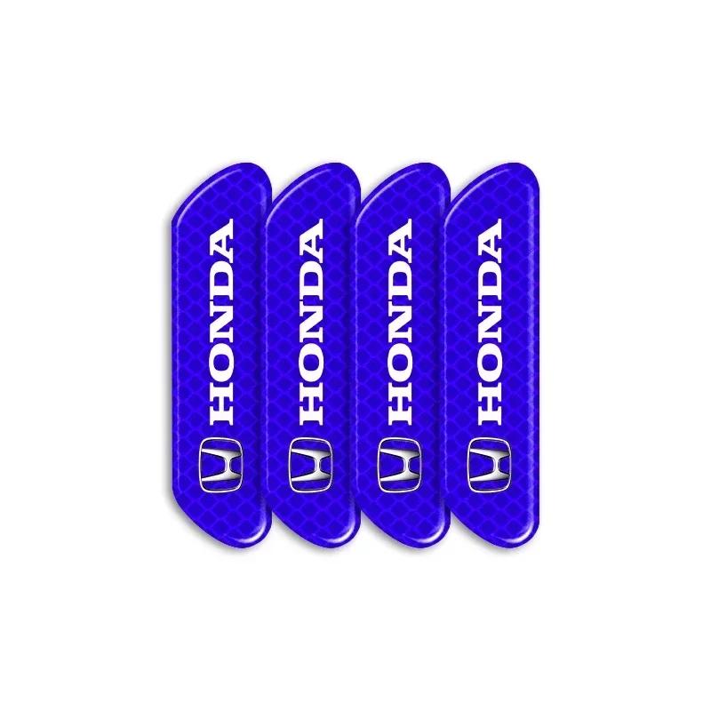 

2025 Hot 4 rear view mirror stickers with safety warning reflective signs For Honda Accord Odyssey Civic CRV Envix City Jade HRV синій