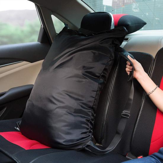 Portable Large Capacity Oxford Clothes Drawstring Clothes Laundry Bag Backpack Sale Goods