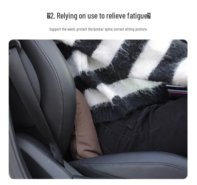 Mercedes S-Class Perforated Headrest & Lumbar Support Pillows - Comfortable, Breathable Pair