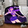 Customizable KPop Demon Hunters3 Throw Blanket – Personalized Name, All-Season Cozy Snug Blanket, Machine Washable, Personalized Blanket