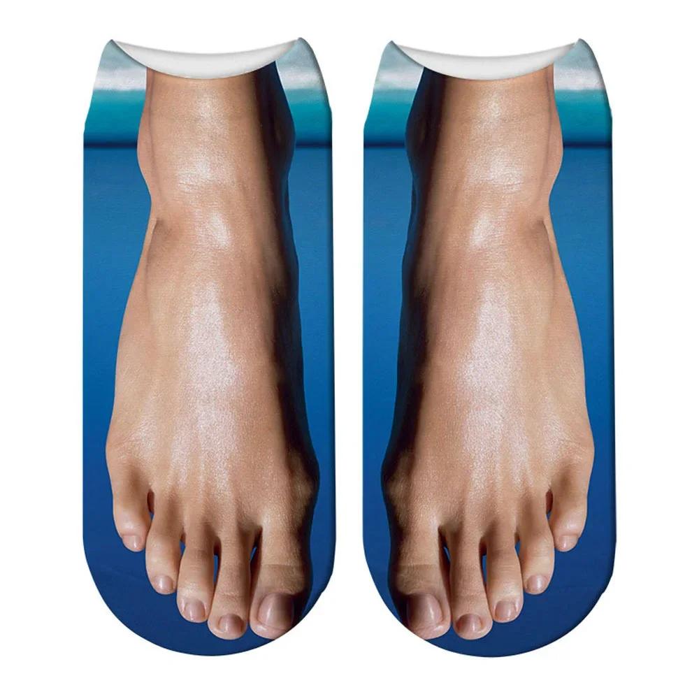 Lustige gemusterte Knöchelsocken in 3D-bedruckten Canvas-Schuhen mit Totenkopf-Zehensteg-Flip-Flops, Unisex-Design