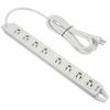 Panasonic WCH24383H Power Outlet OA Tap (Grounded 15A Non-removal Type) with Magnet and Power Indicator, 8 Ports, Gray Cord Length 3m