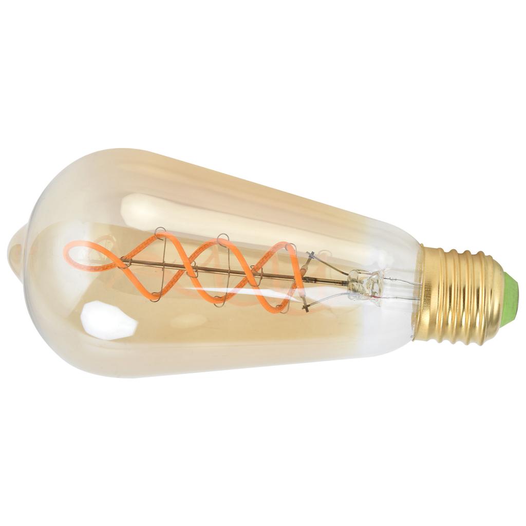 Light Bulb Dimmable Transparent Glass High Light Transmittance E27 Lamp Holder Warm Light 4W LED Bulb 110V