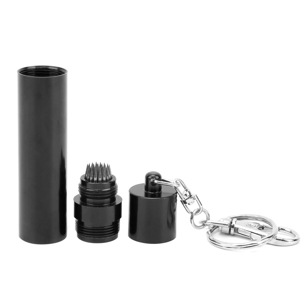 Portable Chalk Billiard Cue Tip Pricker Keychain Pool Snooker Cue Repair Tool AccessoryBlack