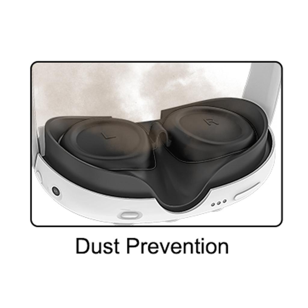 Silicone Lens Covers for Meta Quest 3 | Black