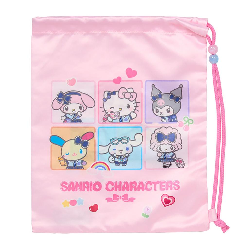 Sanrio drawstring bag set of 2 Academy Sparkling Sanrio Characters Recommended age 3 and up 005533 (#Sanrio Journey)