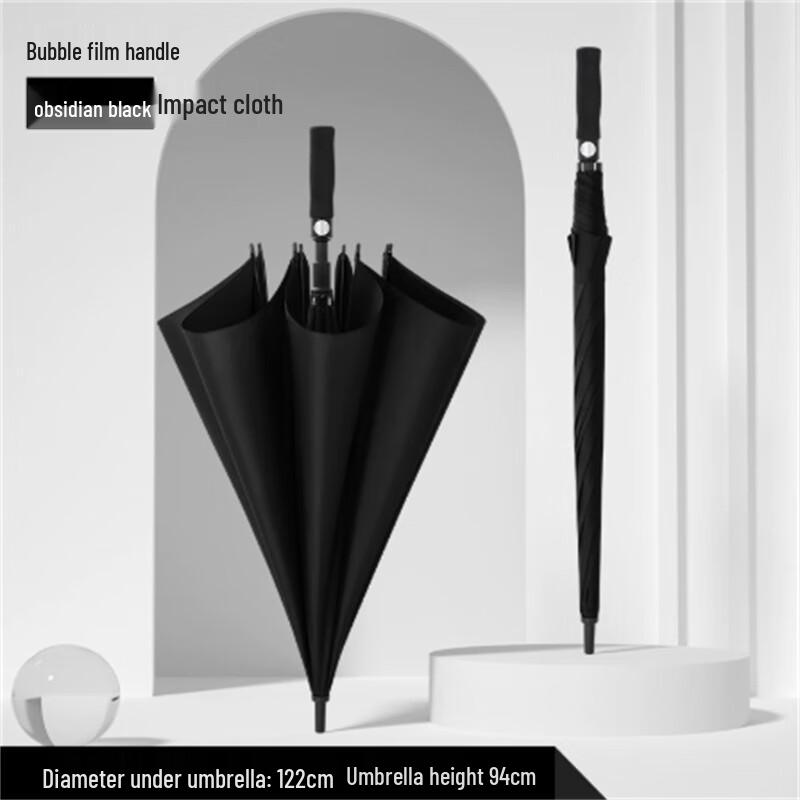 Large Automatic 8-Rib Windproof Long Handle Umbrella