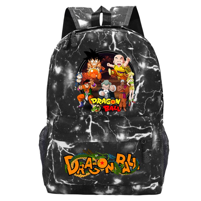 

Периферия анимации Dragon Ball Мультяшный принт Детский рюкзак Рюкзак для начальной и средней школы 30*12*42cm