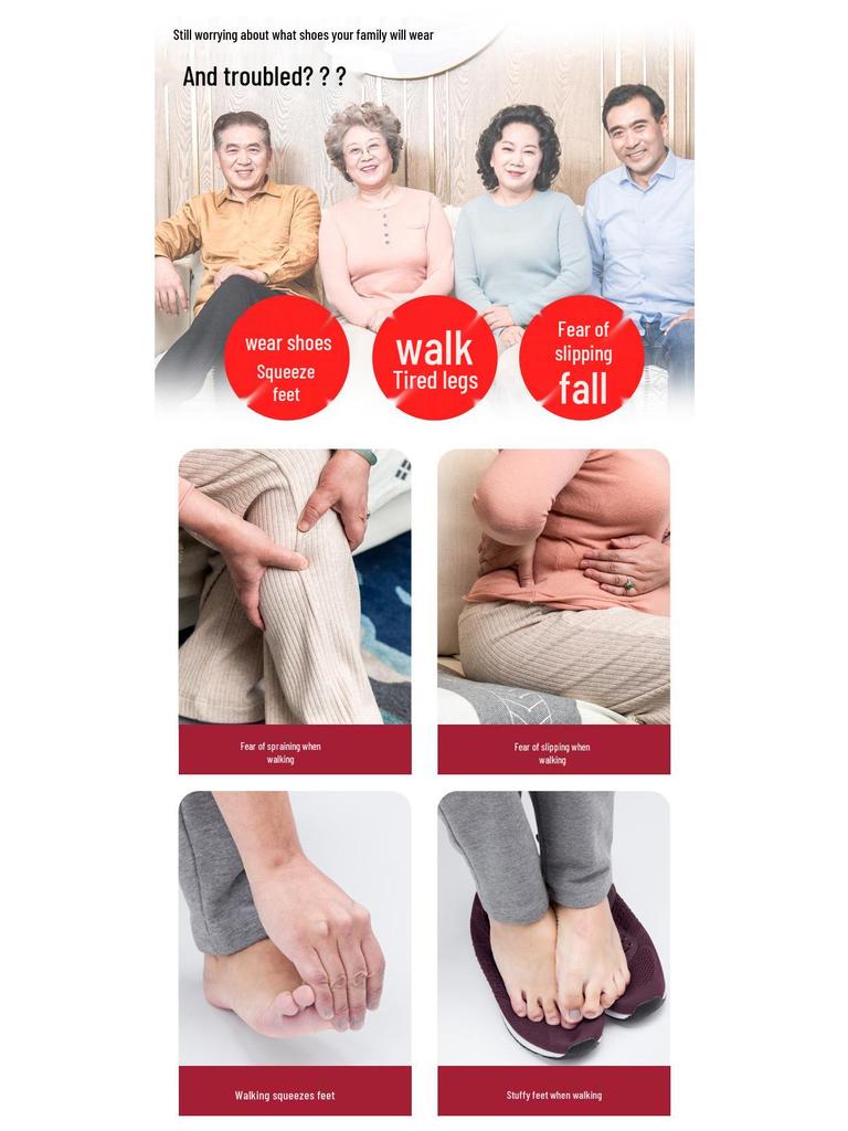 2025 Women's Genuine Leather Waterproof Non-Slip Casual Shoes for Middle-Aged & Elderly