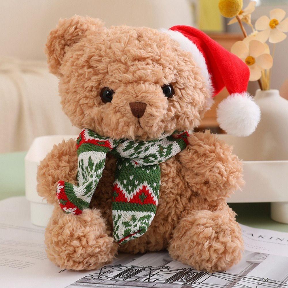 Hat Scarf Bear Kawaii Plush Toys Dress Up Bear Stuffed Doll  Party Supplies