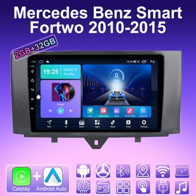 2 DIN Android Carplay Autorádio Pro Mercedes Benz Smart Fortwo 2010-2015 Multimediální Přehrávač Hlavní Jednotka Stereo GPS Navigace BT WIFI 2+32GB
