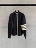 Men’s Slim Fit Striped Knit Cardigan - Fashionable Versatile Spring/Autumn Sweater 2025