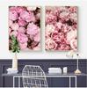 Canvas Painting Elegant Peony Flower Phrase Poster And Print Wall Art Picture For Living Room Home Decoration Nordic Decor No Frame
