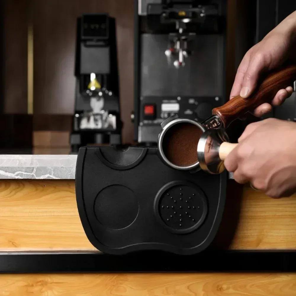 Coffee Tamper Mat Pad Anti Skid Tamper Mat Barista Coffeeware Tamping Tools Barista Espresso Tampering Holder Corner Cushion Pad