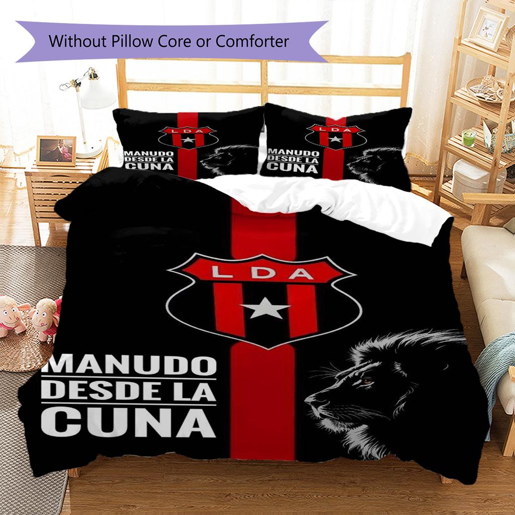 Alajuelense Logo Pattern Bedding Set Quilt Cover Pillowcase Home Decor Gift (1 * duvet cover + 2 * pillowcase, without core)
