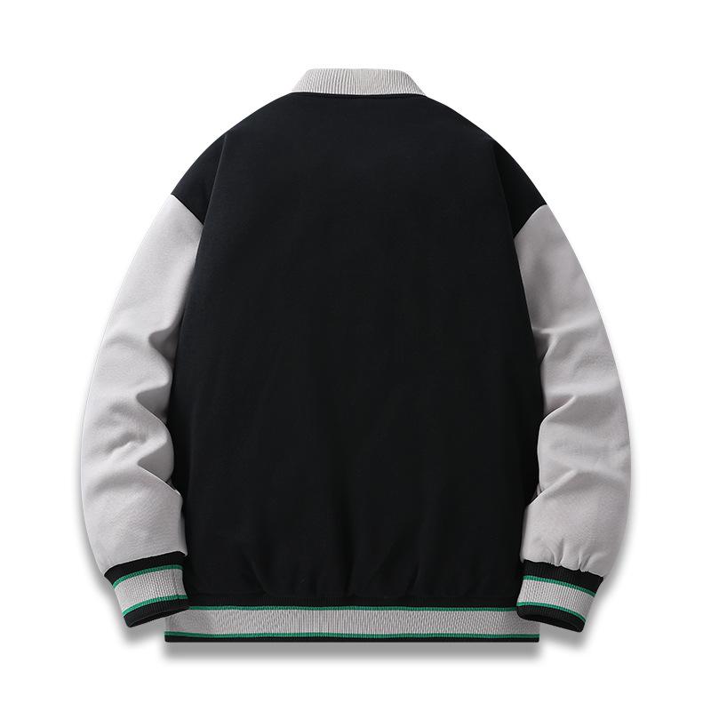 Men's New Autumn and Winter Contrasting Color Down Jackets for Men, Versatile Youth Casual Trendy Jackets, Loose, Fashionable and Handsome