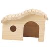 Holzhamsterhaus Meerschweinchenhütte Kleintier-Schlafhütte Hamster-Lebensräume Dekoration für Kleintiere Zubehör