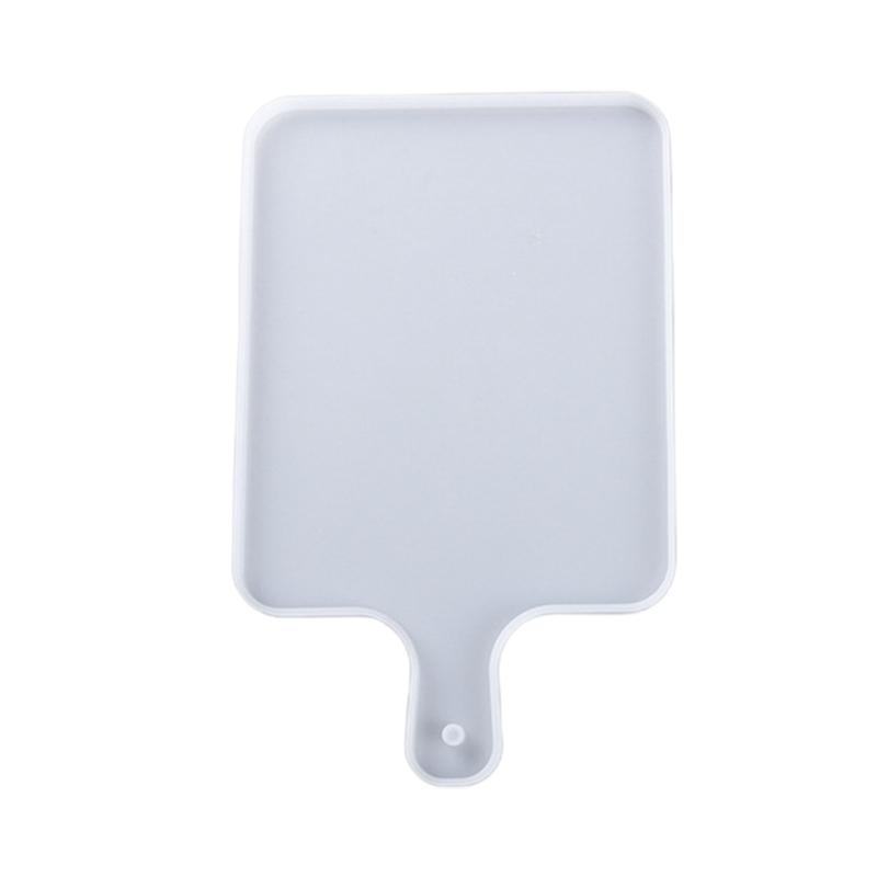 DIY Handwerk Servierbrett UV Epoxidform handgefertigt Untersetzer Harzform Obsttablett mit Griff Harzform Silikonform