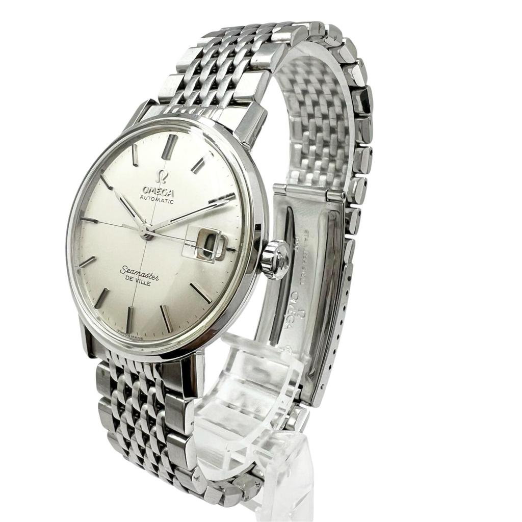 Omega SeamasterDe Ville Ref.166.020 Часы Серебряные Механические Автоматические Серебряный Циферблат Мужские Произведены в 1960-х годах б/у