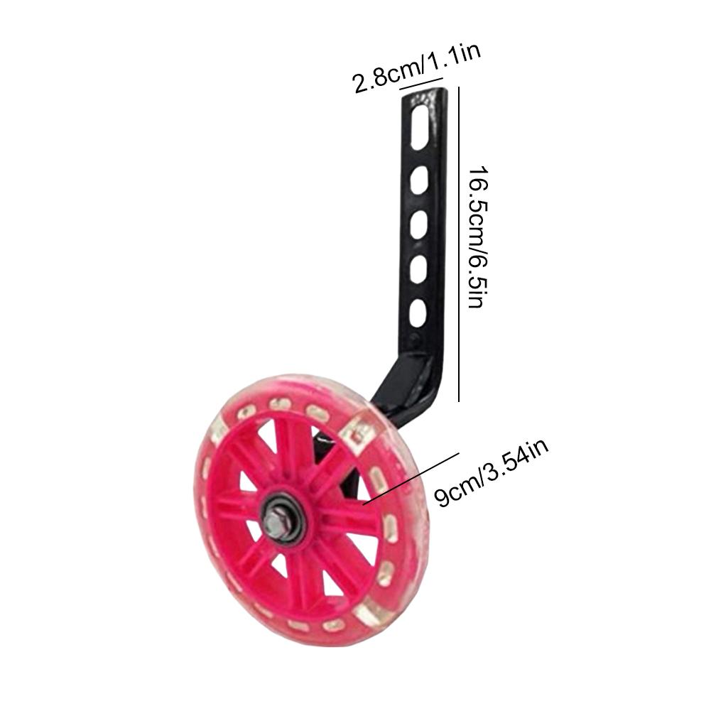 Kids Bike Training Wheels Flash Mute Wheel for 12 14 16 18 20 Inch Kids Single Speed Bikes