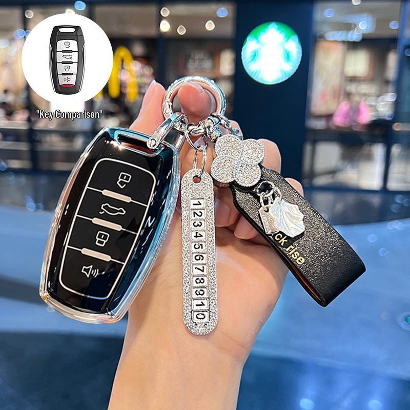 Key Cover for 2024 Haval Big Dog: Fits 23mm Chitu H6, 22mm New H9 Buckle, 19mm Old M6 Case - Simple Design