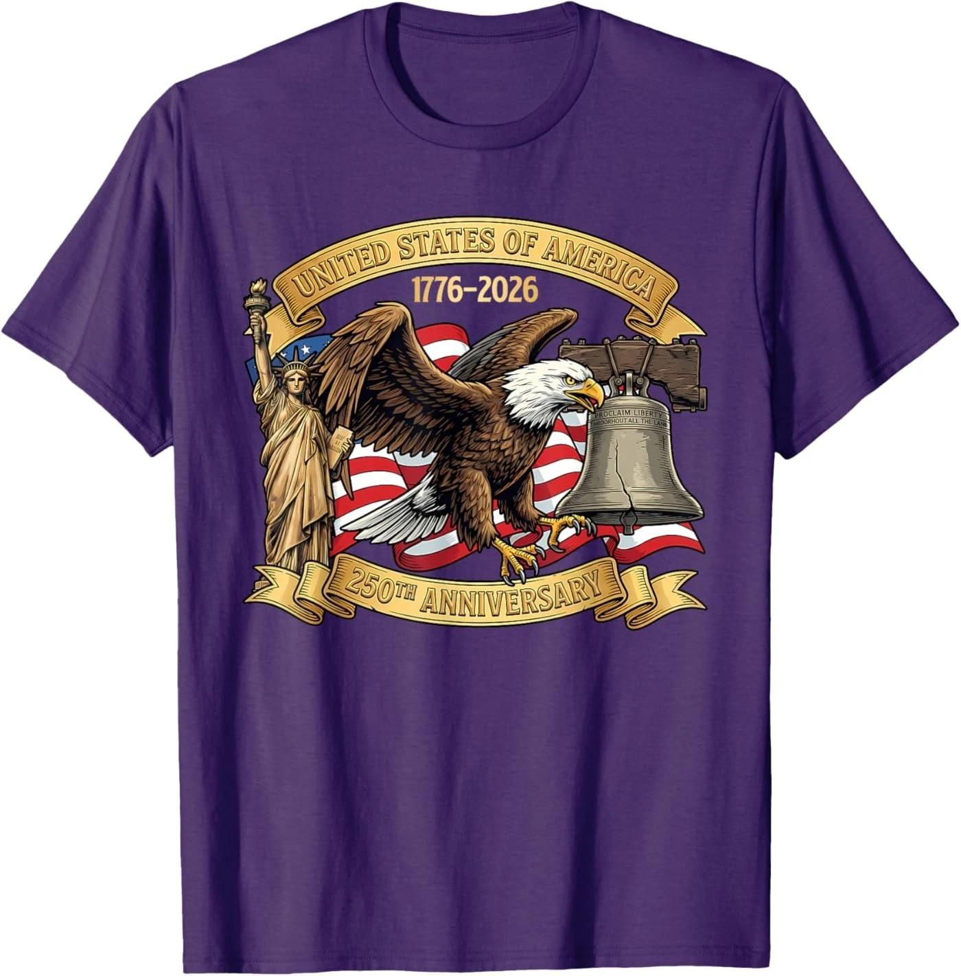 250 Anniversary USA 250th American Flag Patriotic 250 Years T-Shirt M