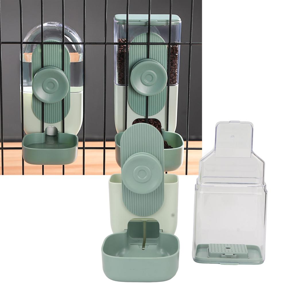 Wiszący Automatyczny Dozownik Karmy i Wody Bezpieczna Klatka Kot Karmy Wody Dozownik z Miseczką dla Zwierzęcia