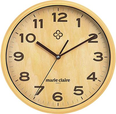 Marie Claire Wall Clock, Natural, MC-501