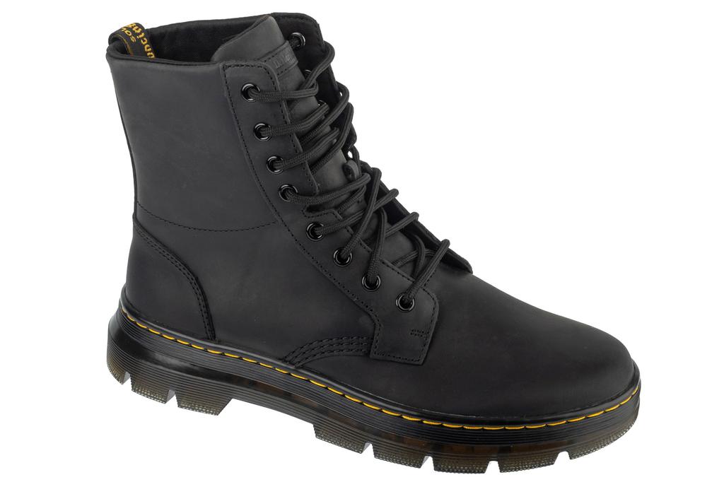 Dr. Martens Combs Leather, Unisex black Bovver boots