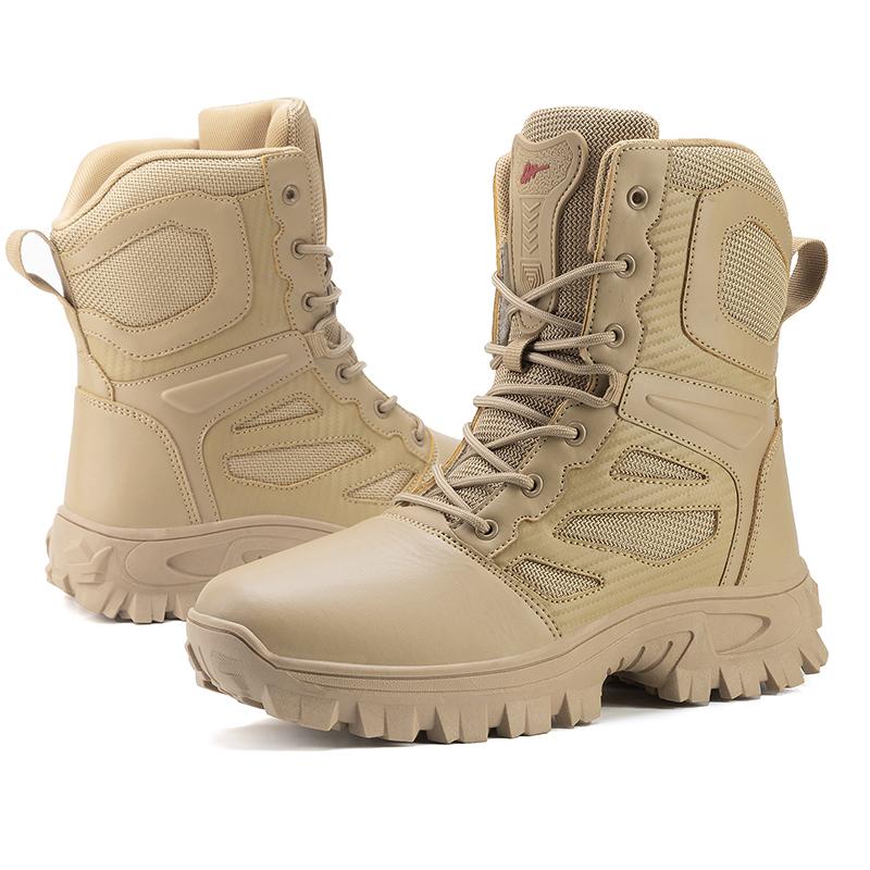Fashion Tactical Boots Men's Desert Outdoor Hiking Combat Travel Mountain Climbing Special Forces Soldier Boots