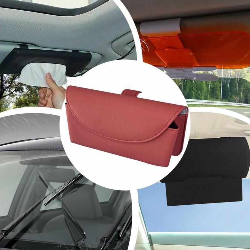 Visor Glasses Holder Magnetic Glasses Storage For Vehicle Spill Proof Magnetic Visor Sunglass Holder For Truck And Vehicle