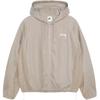 X Stussy Linen Jacket Hoodie 'Beige White' Men's FZ5751-263
