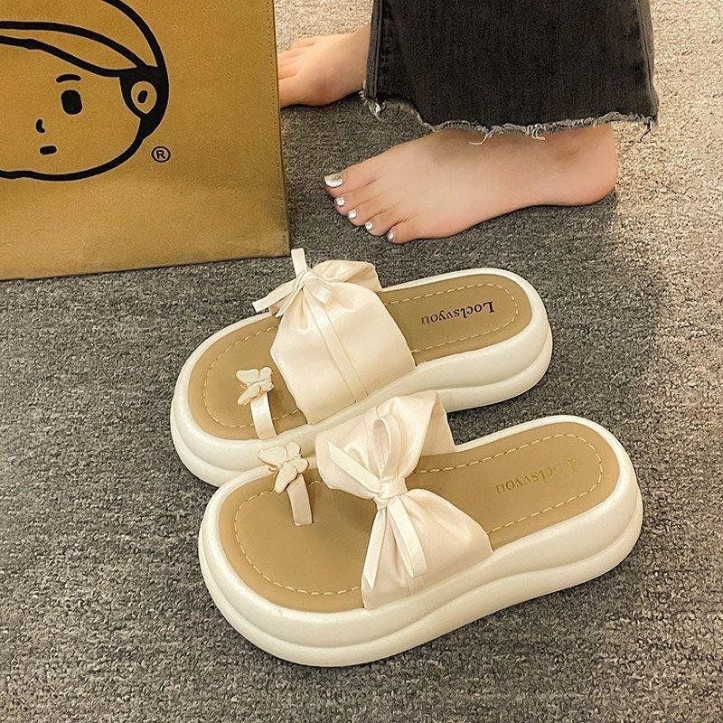 Guochao Popular Sandals Women's 2024 New Summer Wear High-end Roman Shoes Platform Muffin Casual Beach Shoes