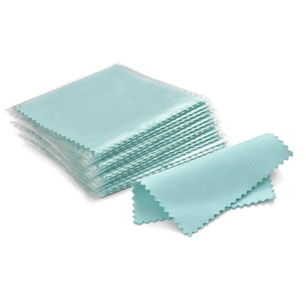 50pcs 8x8cm Silverware Polishing Cloth Jewelry Cleaner Cloth Wipes For Silver Gold Platinum Cleaning Keep Coin Ring Clean Shiny