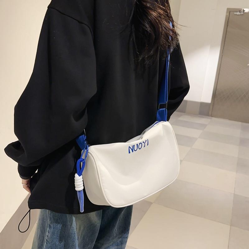 Geantă de nailon de mare capacitate Geantă de umăr pentru femei Geantă de cruce cu bandă largă