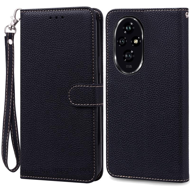For Honor 200 Case Honor 200 Pro Case Silicone Pu Leather Wallet Case For Honor 200 5G Phone Case For Honor 200 Pro Cover Fundas