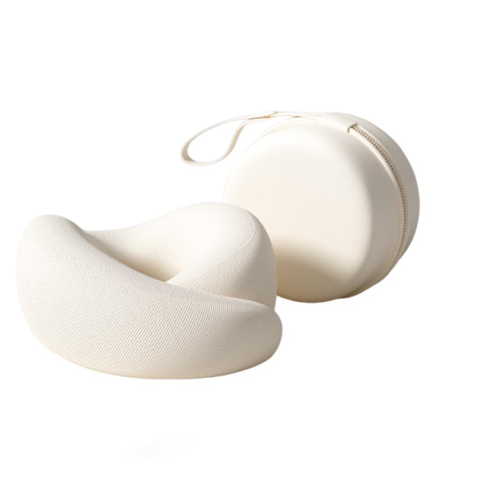

Durable Travel Neck Cushion Slow Rebound Hooded Neckrest Pad Cervical Support Pillow Office Nap бежевый