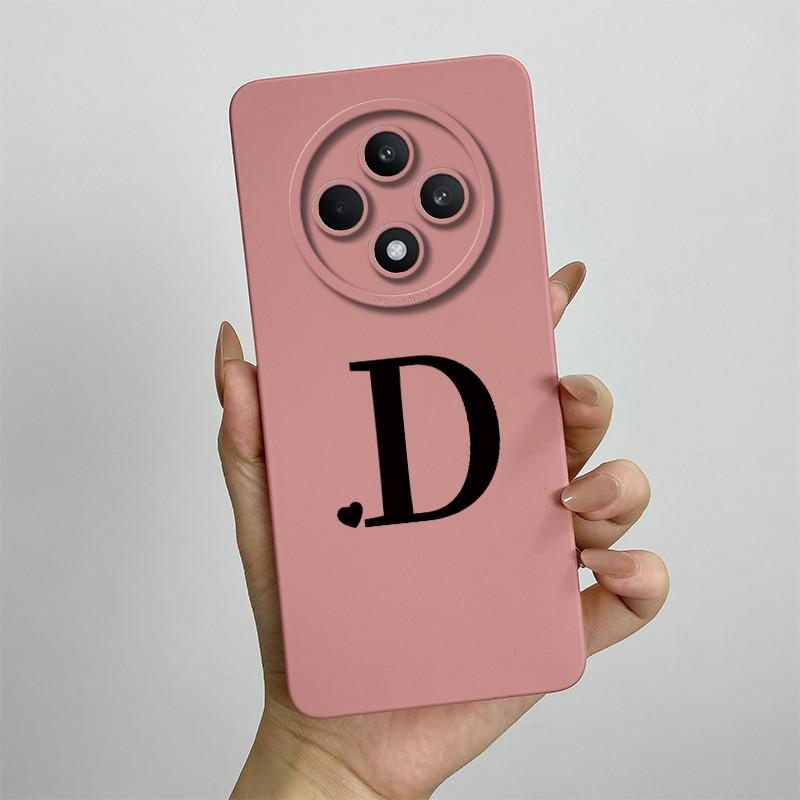 Per Oppo Reno12 F FS 5G 4G Custodia Cover Morbido Silicone TPU Lettere Carine Custodie Protettive Complete Per Reno 12F 12FS Bumper Fundas