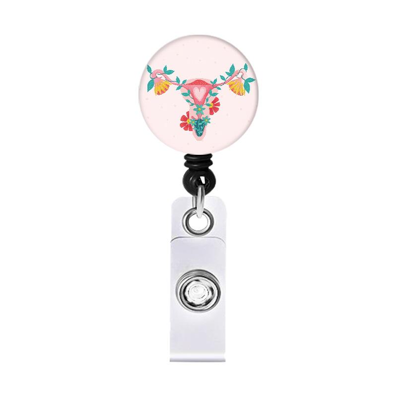 Scroll Badge Glass Id Holder Badge Holder 3 * 8cm Life Badge For Office Use Mental Health Healthcare Worker