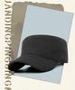 Cappello Piatto da Uomo Taglia Forte in Cotone - Berretto Militare Stile Coreano per Anziani, Versatile Protezione Solare da Esterno.