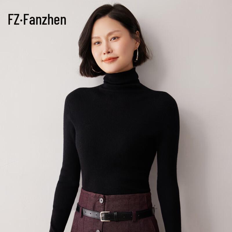 Women's Slim-Fit Cashmere Blend Turtleneck Sweater