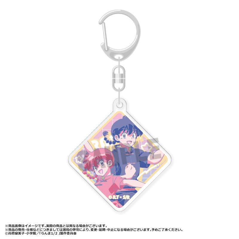 TV Anime "Ranma 1/2" Trading Acrylic Keychains RETRO POP STYLE BOX of 6