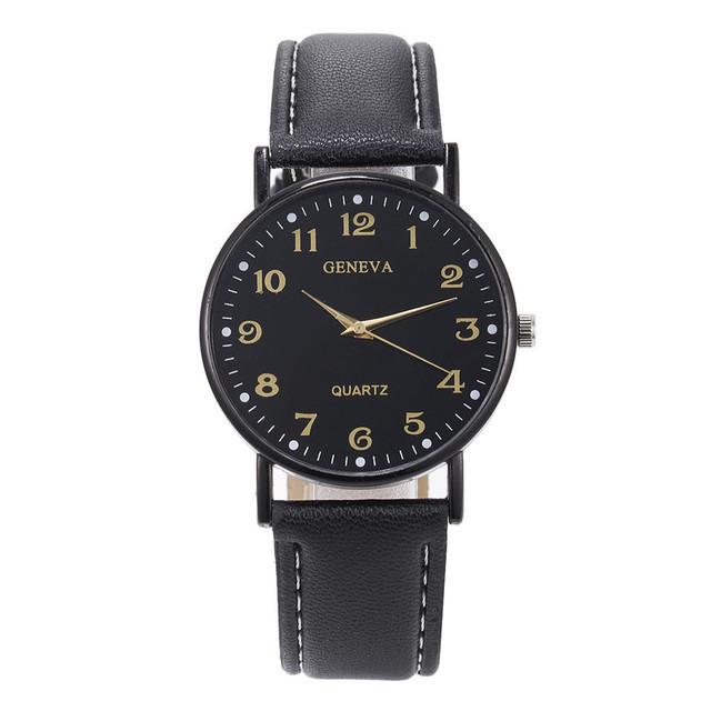 Fashion Women Leather Casual Watch Luxury Analog Quartz Crystal Wristwatch Luxury Women's Casual Watches  Watch Women