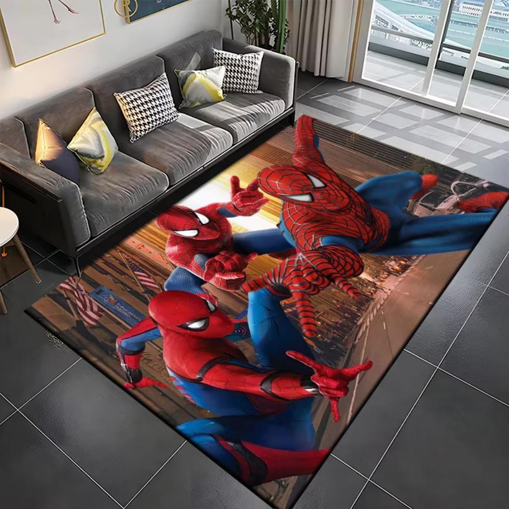 Disney Superhrdina Spiderman Vzor Velký Koberec Podložka na Podlahu do Obývacího Pokoje Ložnice Pohovková Zóna Moderní Dekor Koberec do Dětského Pokoje