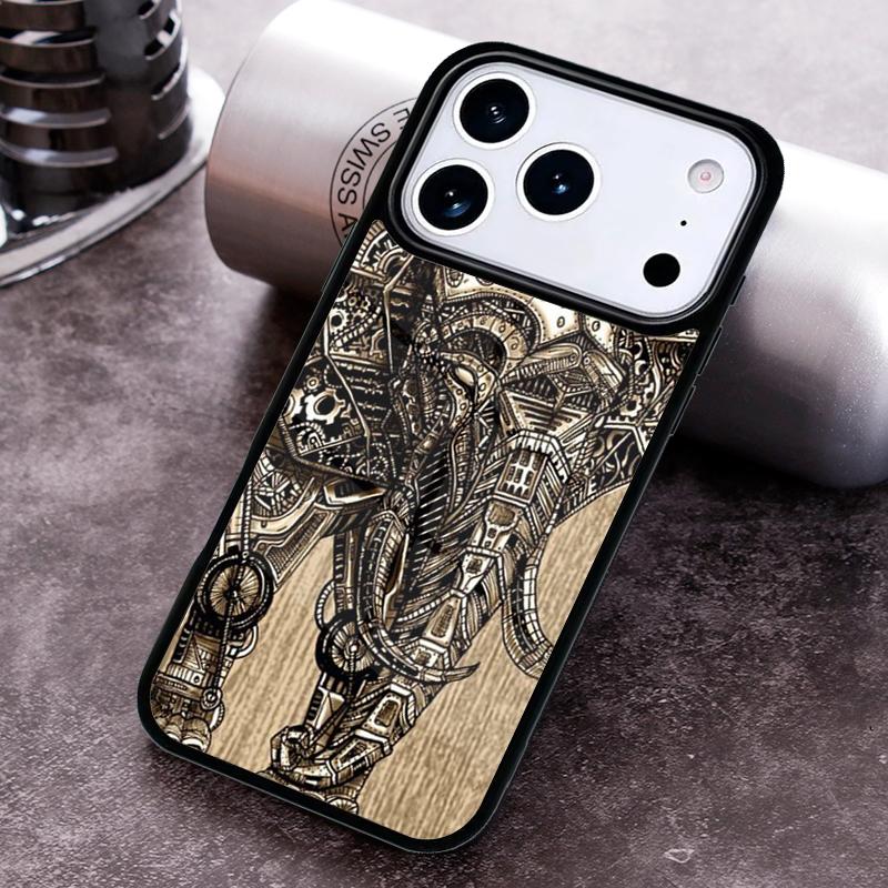 Colorful Retro Flower Elephant Phone Case For iPhone 17 16 15 14 13 12 11 Pro Max Plus 17Air Soft Silicone Cover