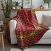 Bohemian geometric patterns Flannel printed blanket suitable for all seasons suitable for living room office sofa and travel