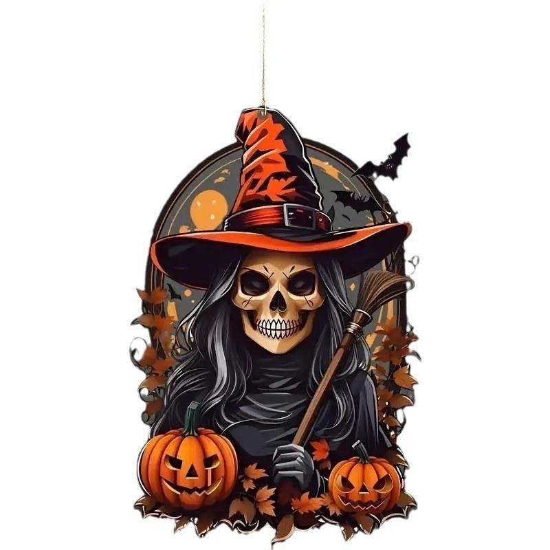 Car Halloween Decoration Acrylic Pumpkin Pendant Interior Decoration Supplies